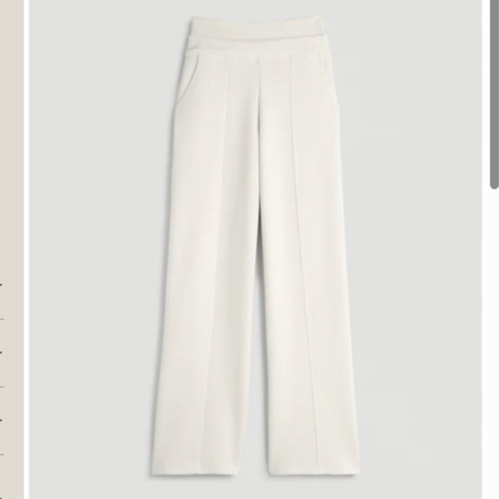 AMERICAN TALL SOFT MOTION WIDE LEG ULTRA HIGH RISE PANT IN PEARL (NWT)